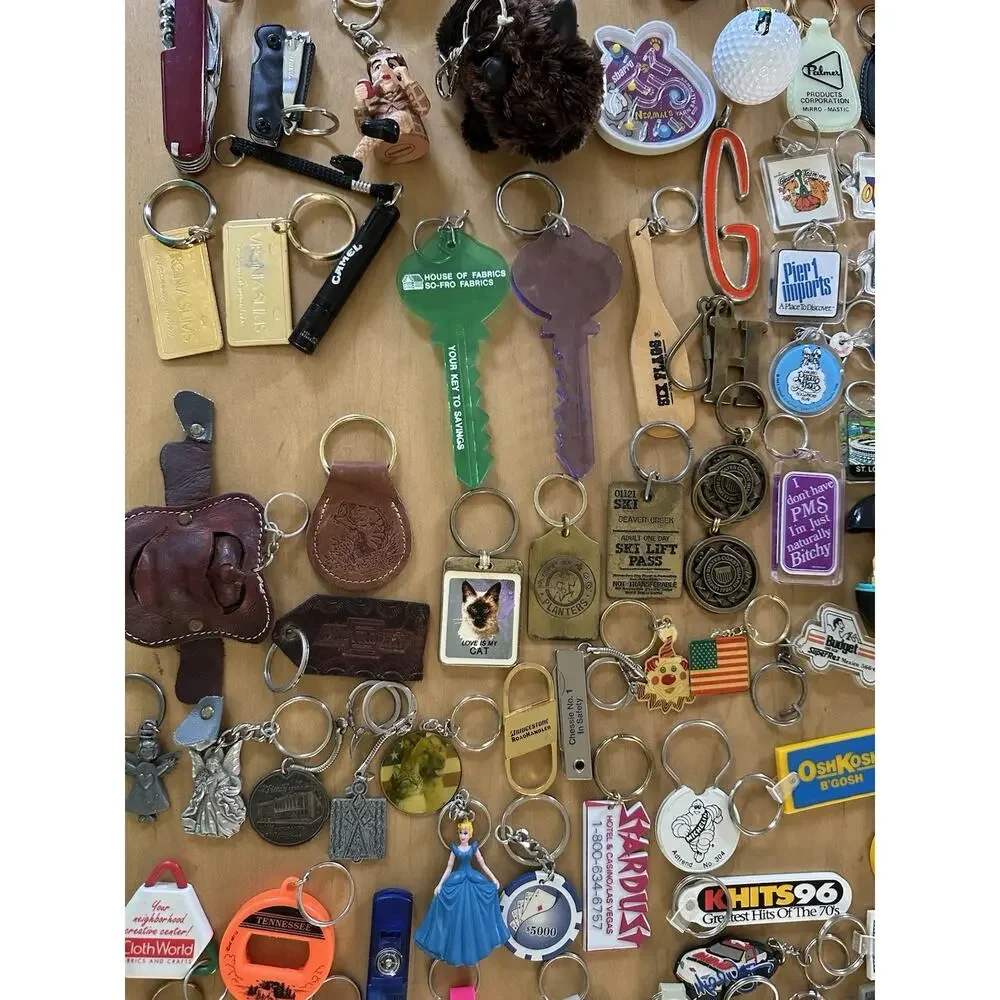 149 VTG COOL Keychains Bottle Openers Tools Advertisement LA Gear Beer Sears Etc